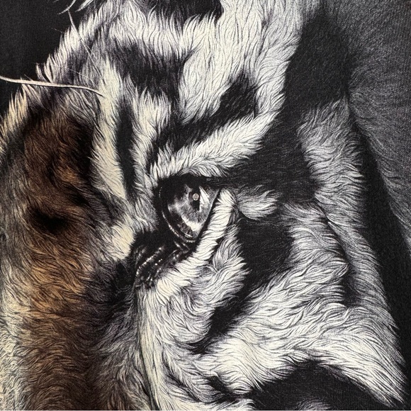 Rock Chang black t shirt double sided tiger print large - Picture 4 of 13